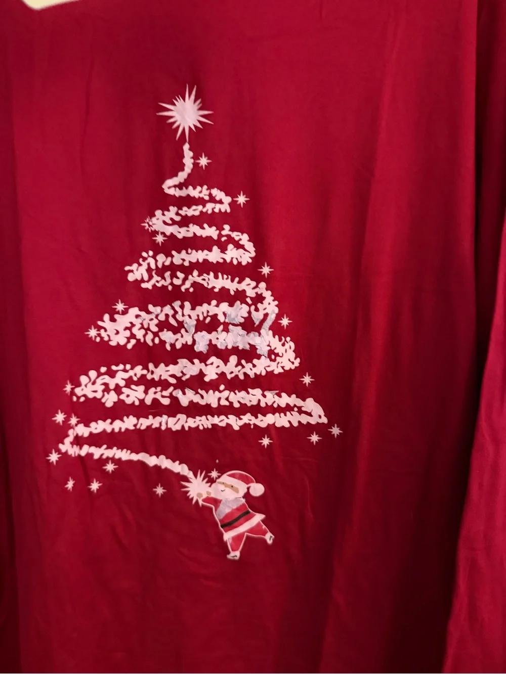Women’s Red Holiday Christmas Tree Pajama Set -